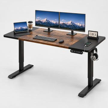 Bureau électrique 160 × 76 cm avec 4 mémoires